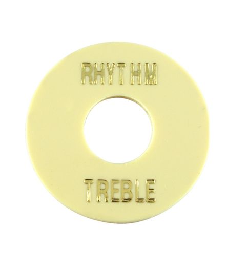 Switch Washer, Rhythm/Treble, Gold Lettering, for LP, SG etc