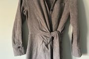Zara light woollen wrap dress