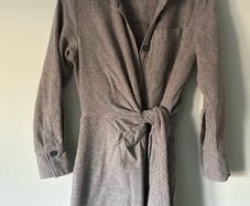 Zara light woollen wrap dress