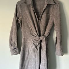 Zara light woollen wrap dress