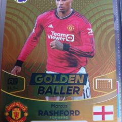 Marcus Rashford Golden Baller Match Attax Panini Card