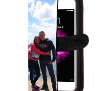 Iphone 7 - Personalised Leather Flip Cover, Wallet Case