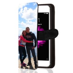 Iphone 7 - Personalised Leather Flip Cover, Wallet Case