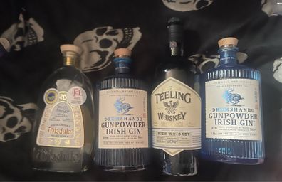Drumshanbo Gunpowder Irish Gin teeling whiskey empty Bottle