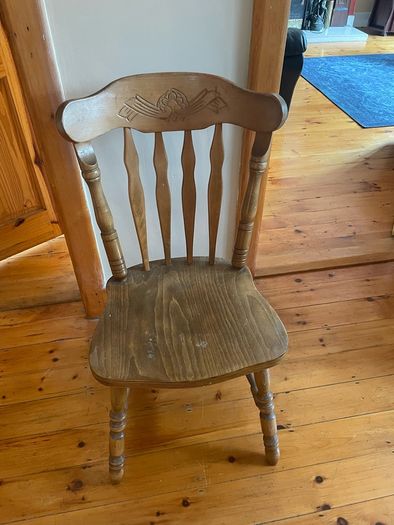 old wooden chair x2
