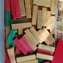 Vintage box of wooden blocks to make buildings Image 3