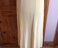 COS Ladies Spring Lemon Pleated Midi skirt M includes postage
