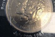 1981 Royal Wedding Commemorative Crown; Prince Charles &amp; Lady Diana Spencer