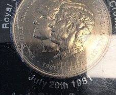 1981 Royal Wedding Commemorative Crown; Prince Charles & Lady Diana Spencer