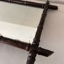 Vintage French Faux Bamboo Wall Mirror Image 3