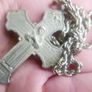 Vintage Cross Saint Anthony of Padua Saint Francis of Assisi Double Sided Italy (chain46cm - Cross 6cm) Image 5