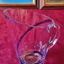 Antique Kilkenny Cobalt Blue Swirl Glass Large Footed Water Jug /Pitcher Image 6