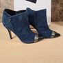 Amy Huberman Bourbon leather suede ankle boots bundle Size UK 4 EU 37 Forever young navy blue suede Private number brown leather Image 2