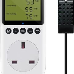 Digital Humidity Controller Plug Socket with Sensor Probe