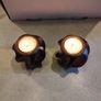 Lovely set of 2 raisin night lite candle holder. Image 6
