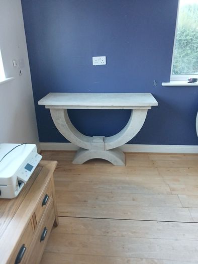Bespoke console table and mirror