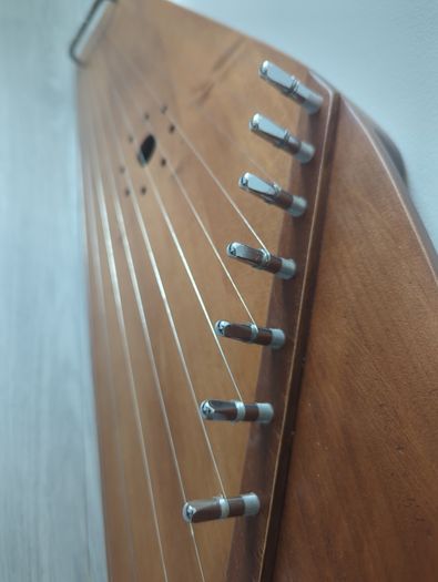 Handcrafted 12-string Gusli Zither Psaltery Folk Instrument