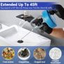 Drain Snake 33Ft with Gloves,Flexible Plumbing Snake Drain Auger Clog Remover Tool for Hair,Heavy Duty Drain Unclogger for Kitchen Sink, Plumbers Snakes for unclogging Bathroom Shower, Bathtub Toilet Image 6