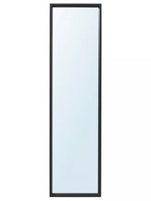 IKEA NISSEDAL Mirror, black, 40x150 cm