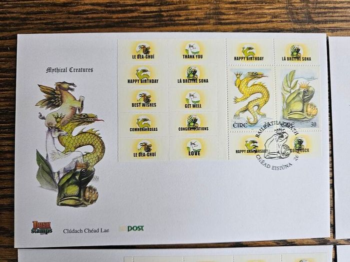 Ireland 2000 FDC First Day Covers Mythical Creatures