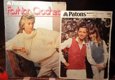 1986. Patons Fashion Crochet and Free Knitting Patterns.
