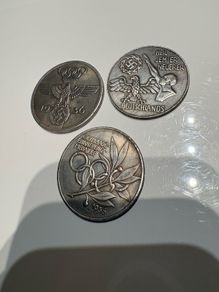 3 vintage retro Hitler Olympics coin , all 3 for 30 euro at 10 euro each