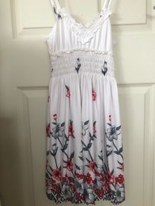 White Floral Dress