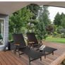 BRAND NEW Rattan Sun Lounger Beach Chair Adjustable Deck Chair Folding Loungers Outdoor Furniture Image 2