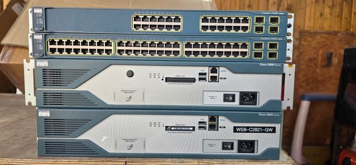 Cisco Networking Lab Bundle 2x Cisco 2800 Routers + 2x Catalyst 3560G Switches