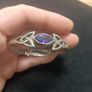 Celtic Silver Bracelet With Amethyst 925 Image 4