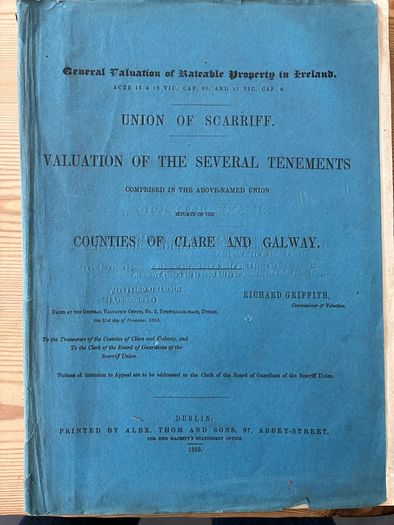 Griffith's Valuation Scariff 1855