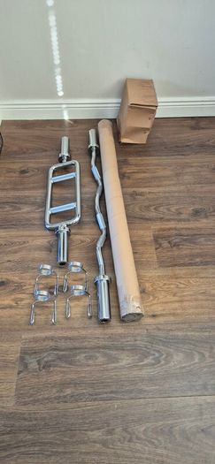 large brand new bars and radial plates
