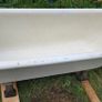 Vintage Cast Iron Bath Tub  Solid Heavy Bath Image 5