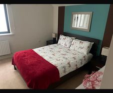 brown bed