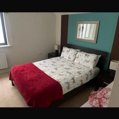 brown bed