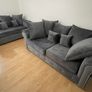 Olympia Plush Velvet Fabric Sofa Image 9