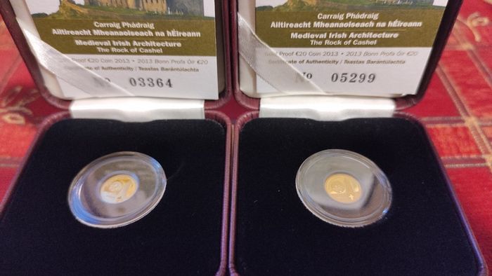 2 gold coins The Rock of Cashel