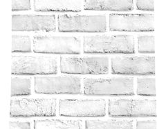 NEW SALE | Stone Brick Wallpaper Peel and Stick 3D Effect Blocks Vintage Brick Faux Textured Self-Adhesive Wallpaper Kitchen Cabinets Backsplash Fireplace Laundry Room Accent Wall Decor
