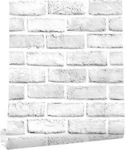 NEW SALE | Stone Brick Wallpaper Peel and Stick 3D Effect Blocks Vintage Brick Faux Textured Self-Adhesive Wallpaper Kitchen Cabinets Backsplash Fireplace Laundry Room Accent Wall Decor