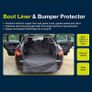 Universal Fit Heavy Duty Wipe Clean Tear Proof  Protects Carpet From Dogs Pets Mud Water Rubbish Tools Shopping, Black Image 7