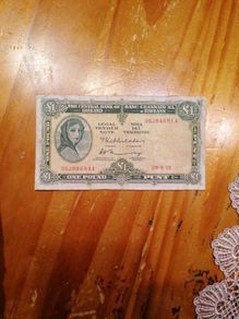 1972 Ireland One Pound Banknote