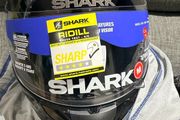 Shark Ridill Full Face Motorcycle Helmet Gloss Black M