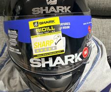 Shark Ridill Full Face Motorcycle Helmet Gloss Black M