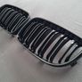 BMW 1 Series E81 E82 E87 E88 Gloss Black Kidney Grilles Brand New Image 4