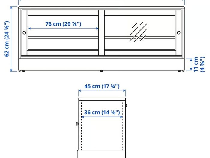 IKEA HAVSTA TV bench with plinth