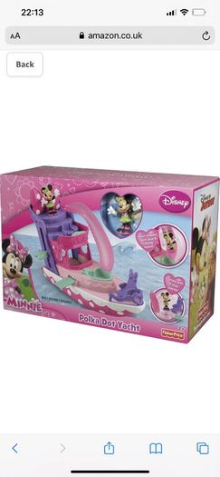minnie mouse polka dot yacht