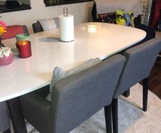Table & 6 arm chairs for sale
