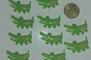 Crocodile resin cabochon pk.10