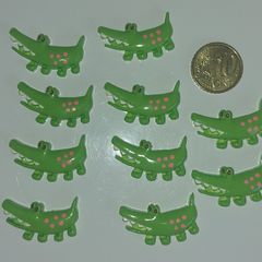 Crocodile resin cabochon pk.10