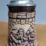 German Beer Stein Pewter Lid Vintage Made in Germany Image 4